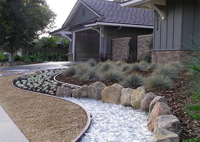 日式庭院景觀設計效果-枯山水