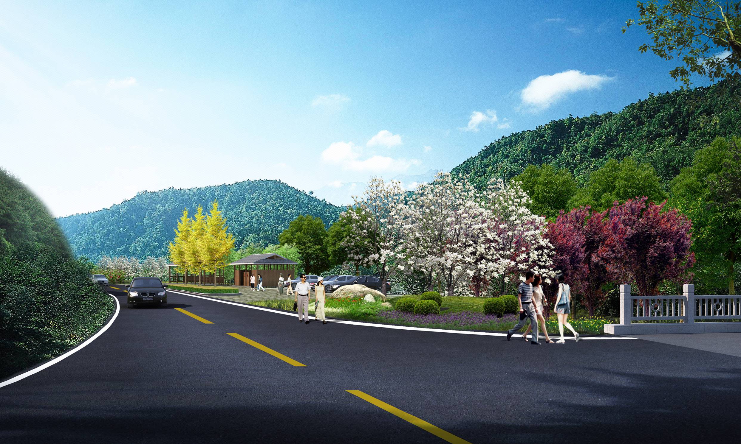 龍脊景區(qū)循環(huán)路二期(二龍橋-大寨)道路景觀綠化專項設(shè)計