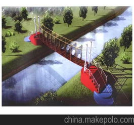 景區水上趣橋價格 水上趣橋設計安裝 洛陽市澗西區華熠彩燈加工廠 吊橋