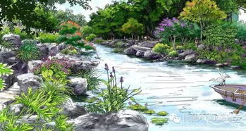 90p一線景觀設計公司項目手繪效果圖